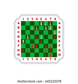sticker style The various chess position