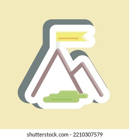 Sticker Success. suitable for Startup symbol. simple design editable. design template vector. simple illustration