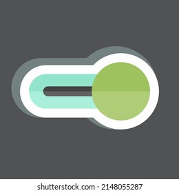 Activación del sticker. adecuado para el símbolo de interfaz web. diseño simple editable. vector de plantilla de diseño. ilustración de símbolo simple