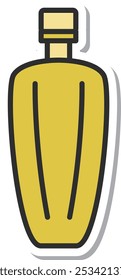 Sticker teaching materials related single item icon glue