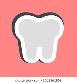 Sticker teeth. Health and medical ecements.