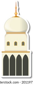 Aufkleber mit Moschee, einzelne Abbildung