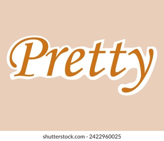 Sticker with text of colorful set. This sticker feature a label pretty and a charming cartoon design against a serene pastel backdrop. Vector illustration.