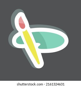 Temas de stickers. adecuado para el símbolo Mobile Apps. diseño simple editable. vector de plantilla de diseño. ilustración de símbolo simple