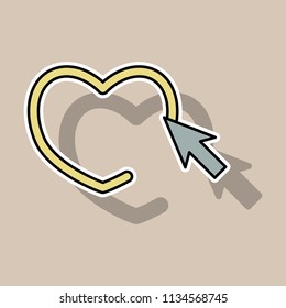 Sticker Thumbs up like social network icon new appreciation number symbol. Idea - blogging and online messaging, social networking services.
