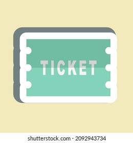 Sticker Tickets - Simple illustration, Good for Prints , Announcements, Etc