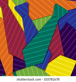Sticker tie card in vector format.
