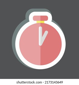 Sticker Timer. suitable for Photo Editing symbol. simple design editable. design template vector. simple symbol illustration