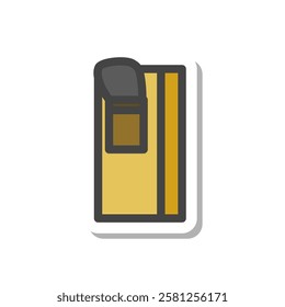 Sticker tool related single item icon Planer