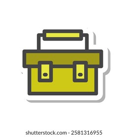 Sticker tool related single item icon tool box