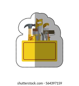 sticker toolkit inside of wooden box shading