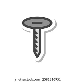 Sticker tools related single item icon screw