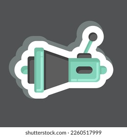 Sticker Transmission. related to Car Service symbol. repairin. engine. simple illustration
