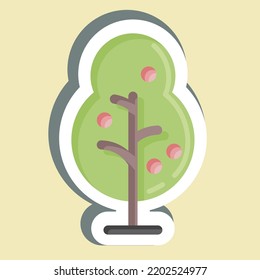 Aufkleber geeignet für City Park Symbol. einfaches Design bearbeitbar. Designvorlage, Vektor. einfache Abbildung