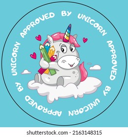 sticker unicorn kids magic creativity