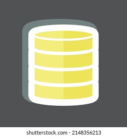 Sticker Unstructured Data. suitable for data analytics symbol. simple design editable. design template vector. simple symbol illustration