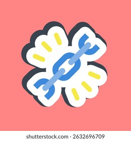 Sticker url. Internet network elements.