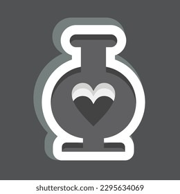 Sticker Vase. related to Decoration symbol. simple design editable. simple illustration