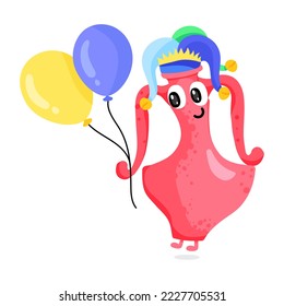 Un vector de pegatinas de diseño plano acuario 