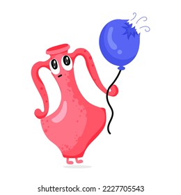 Un vector de pegatinas de diseño plano acuario 