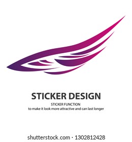 Sticker vector design for product atractive in eps.10
