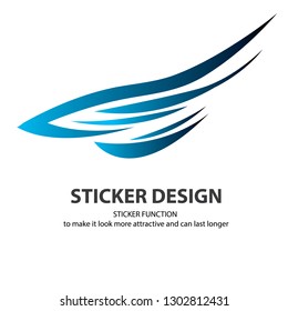 Sticker vector design for product atractive in eps.10