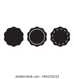 sticker vector icon for web sites and apps