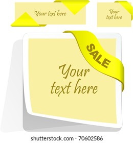 Sticker. Vector template for design.