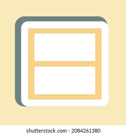 Sticker View Straam - Color Mate Style - Simple illustration,Editable stroke,Design template vector, Good for prints, posters, advertisements, announcements, info graphics, etc.