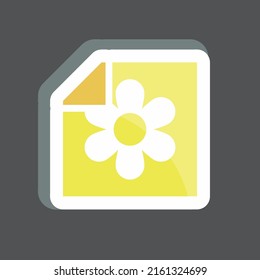 Sticker Wallpapers. suitable for Mobile Apps symbol. simple design editable. design template vector. simple symbol illustration