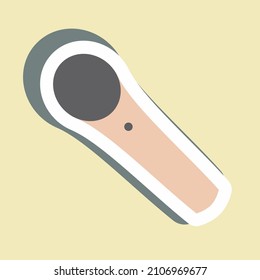 Micrófono inalámbrico Sticker - Ilustración sencilla, bueno para impresiones , anuncios, etc.