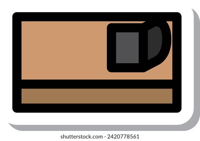 Sticker Work tool single item icon Planer