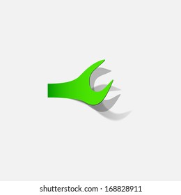 Sticker wrench green