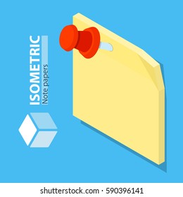 The sticker for your records. isometric