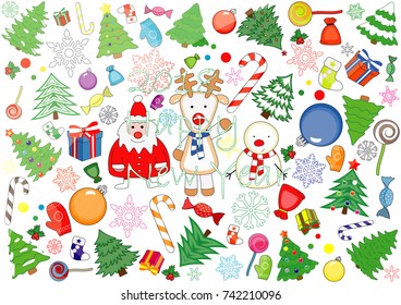 Stickers 2018 New Year