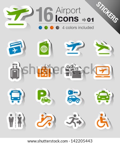 Stickers - Airport and Travel icons