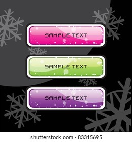 Stickers and banners set