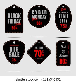 Stickers banners Tags banners vector design. Flat linear promotion ribbon banner. Vector illustration EPS10.
