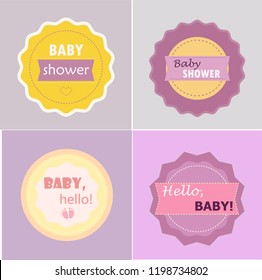 Stickers, can be used for different events or productions connected with babies 