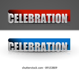 stickers for celebration xmas design, vector illustration
