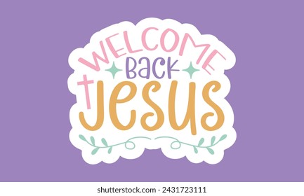 Stickers Christian Easter EPS Bundle,
Single Design