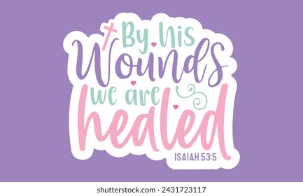 Stickers Christian Easter EPS Bundle,
Single Design