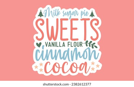 Stickers, Christmas , kitchen towels  EPS Bundle