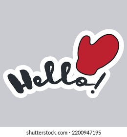 Stickers colorful vector art illustration retro