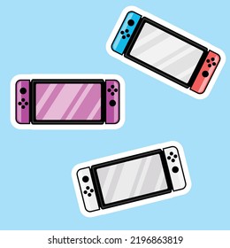Stickers console, just simple vector console