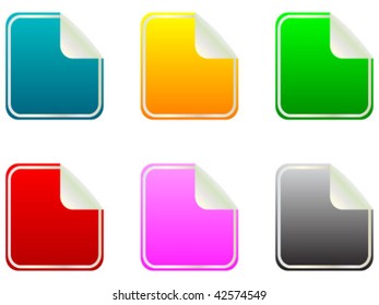 stickers of different colors