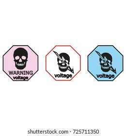 stickers for electrical distribution board consumer electrical safety, electricity, current protection