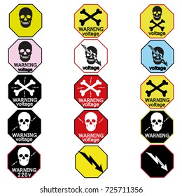 stickers for electrical distribution board consumer electrical safety, electricity, current protection