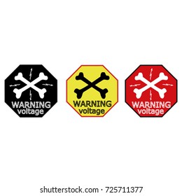 stickers for electrical distribution board consumer electrical safety, electricity, current protection