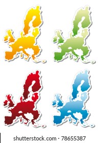 stickers in form of European Union